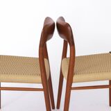 2 des 12 chaises de salle à manger Niels Otto Moller, modèle 75, teck, années 1950