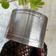 White metal napkin ring