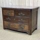 Regency commode in amaranth with an 18th-century marble top.
