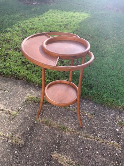 Baumann wooden bathroom cabinet curved belle époque circé 1920