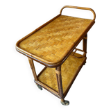 Bamboo serving trolley 1960