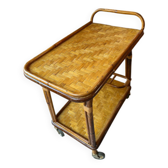Desserte en bambou 1960