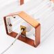 Scandinavian wall lights in copper and pressed glass
