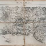 A map of Marseille at the end of the 19th century