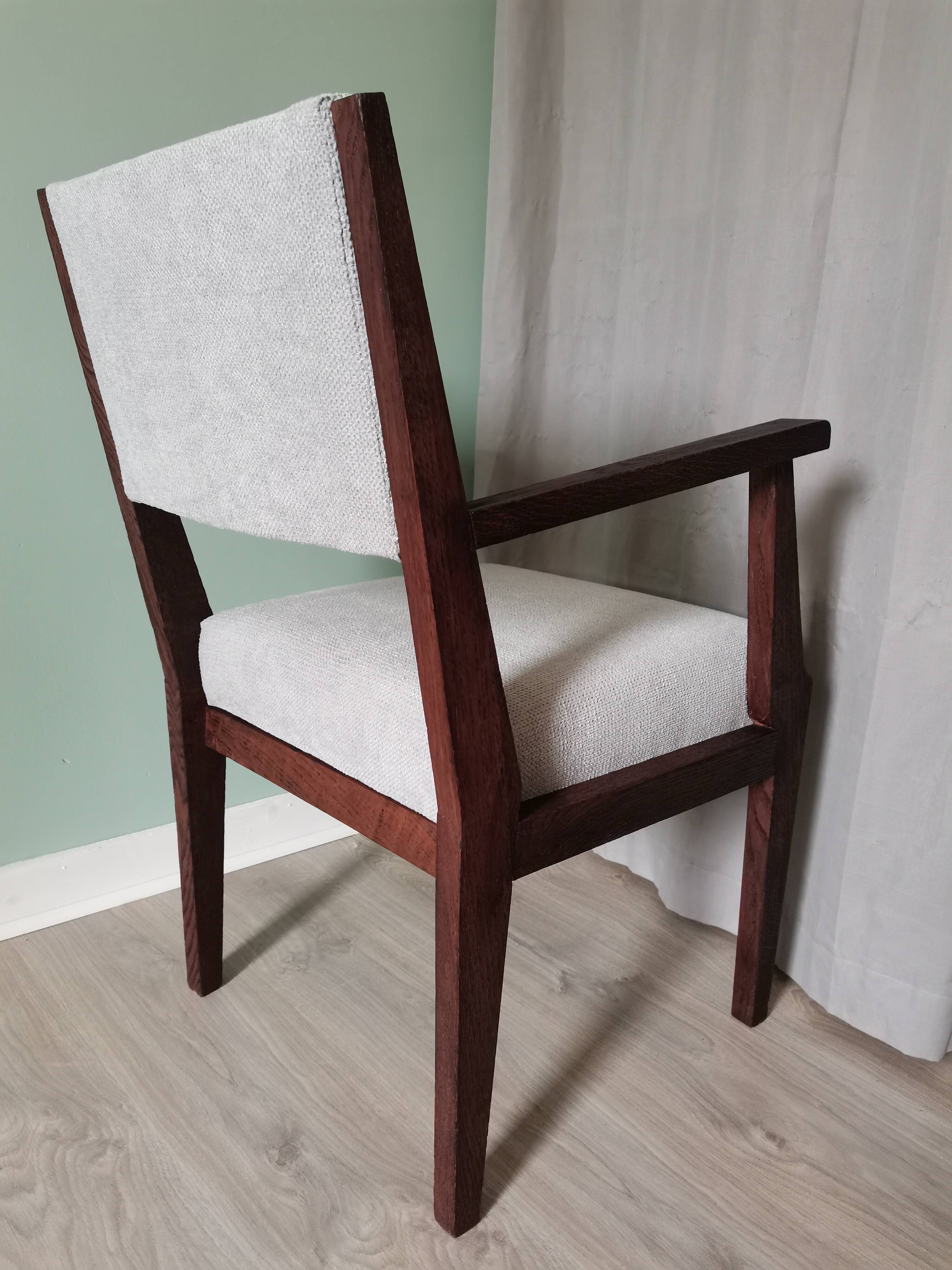 Fauteuils art deco velours gris
