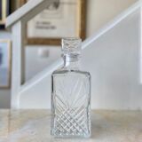 Chiseled glass carafe