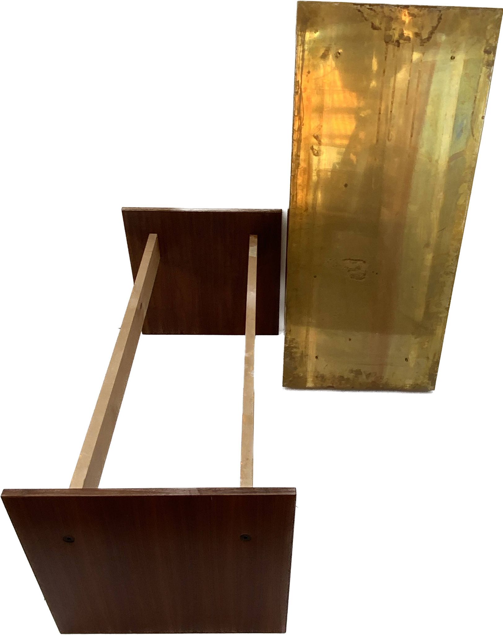 Vintage Danishs Modern  Modern Teak, Brass Planter/ Flower Box/Pot Plant Stand 1960s