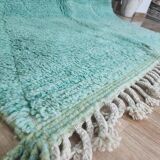 Handmade natural wool rug, size 100 x 200 cm