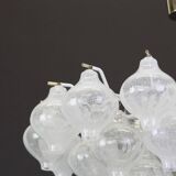 Glass Tulipan chandelier by Kalmar, Austria, 1960s