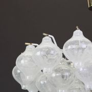 Glass Tulipan chandelier by Kalmar, Austria, 1960s