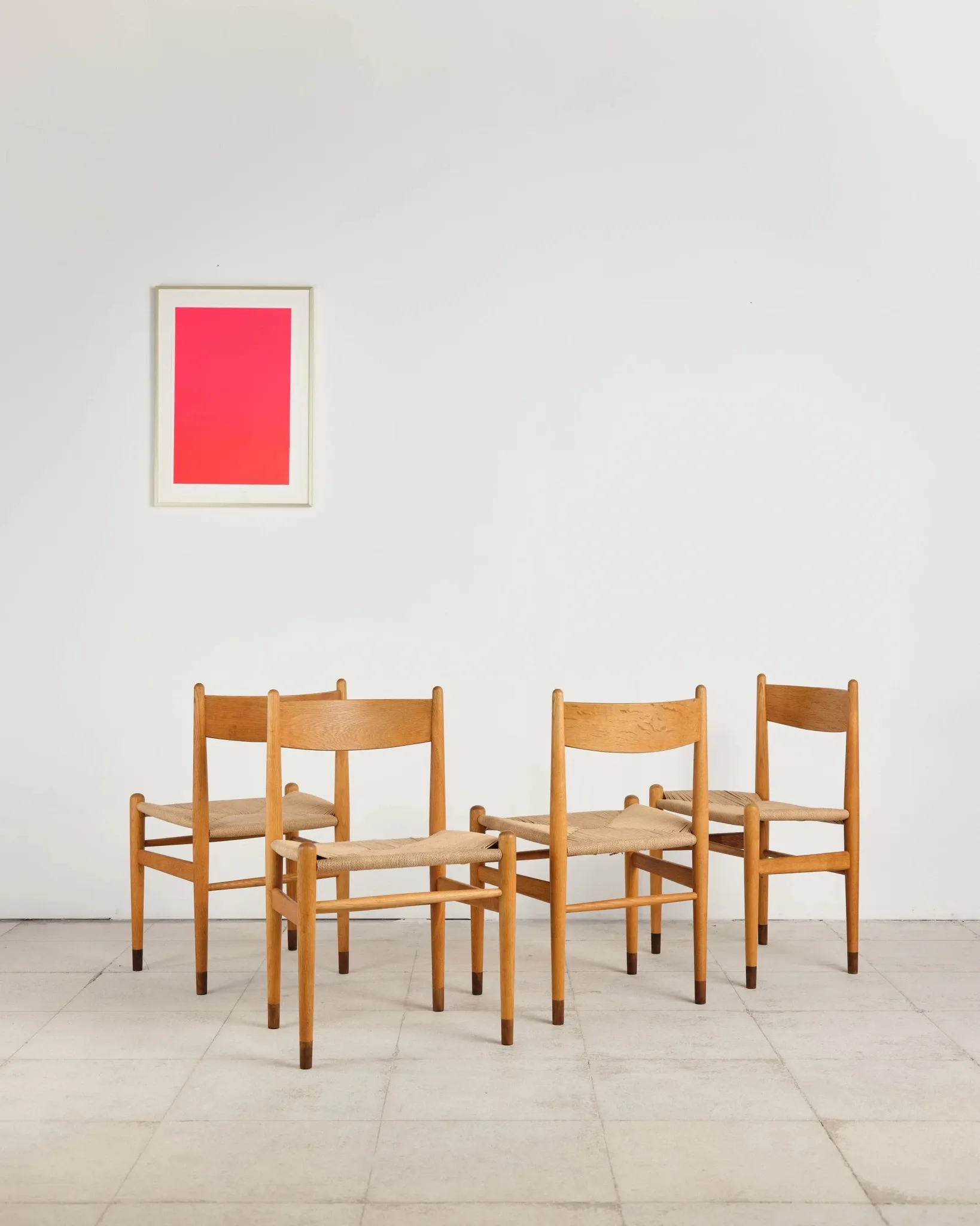 4 CH36 chairs in oak by Hans J. Wegner, Denmark, 1970s
