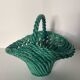 Green woven slip basket