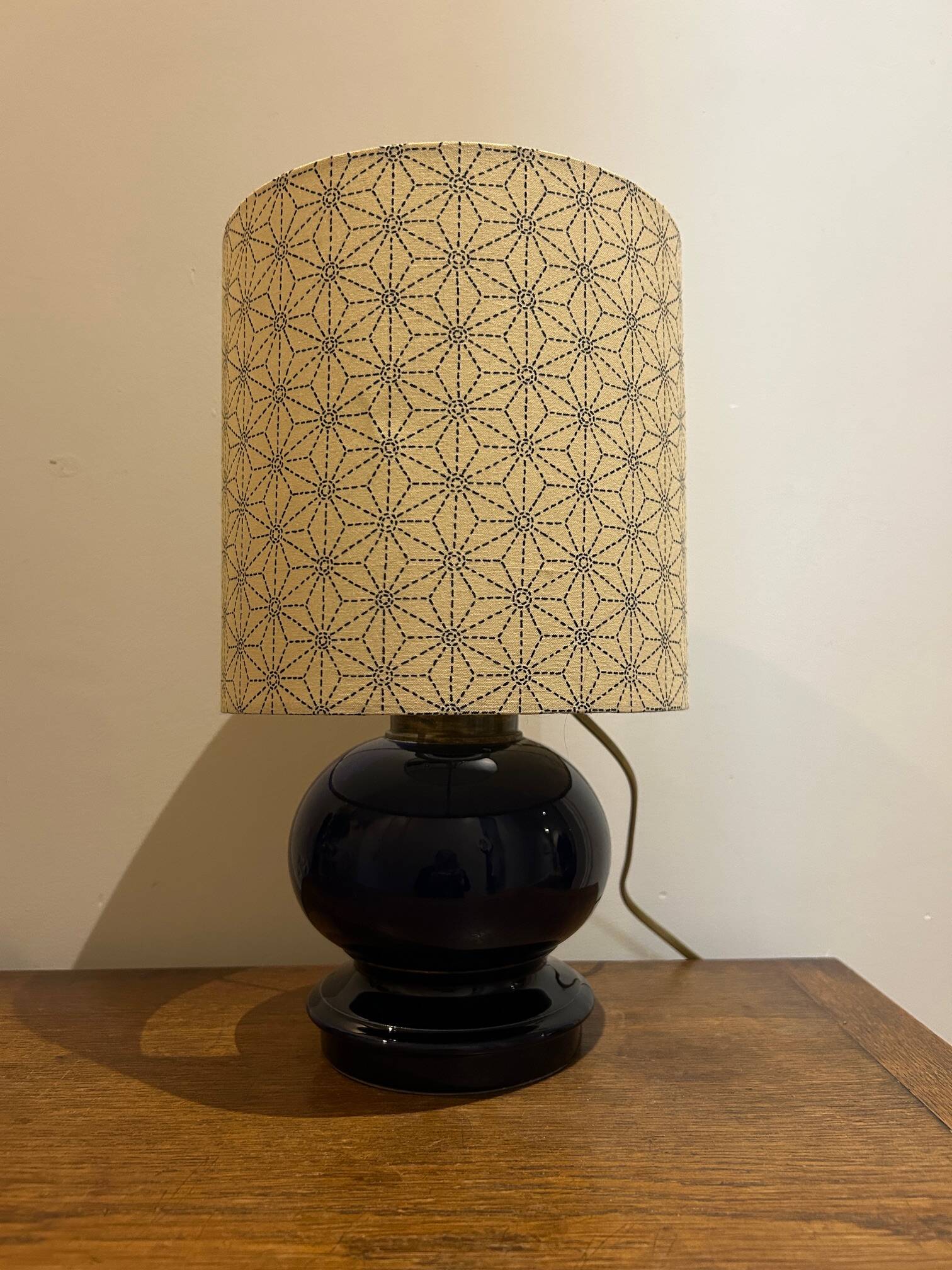 ceramic lamp from Magasins Réunis in Nancy