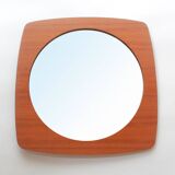 1960s wall mirror in teak