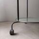 Ikea two-tiered serving trolley with glass.