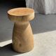 Stool, side table, end table in natural solid mango wood.