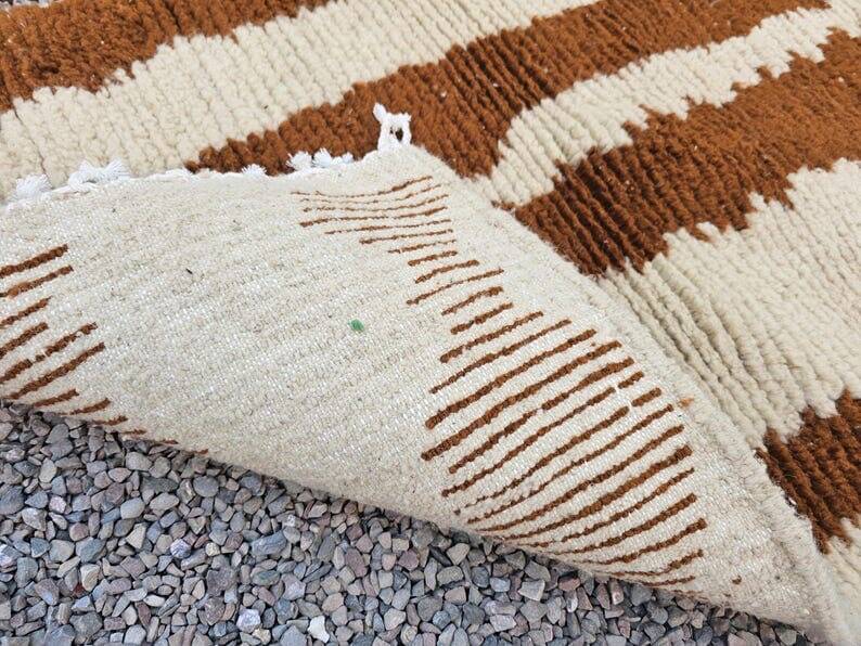 Handmade Beni Ouraine hallway rug, size 75 x 300 cm