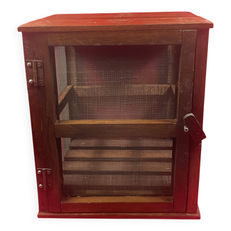 Ancien petit garde manger en bois grillage