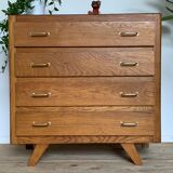 Vintage dresser in oak foot compass