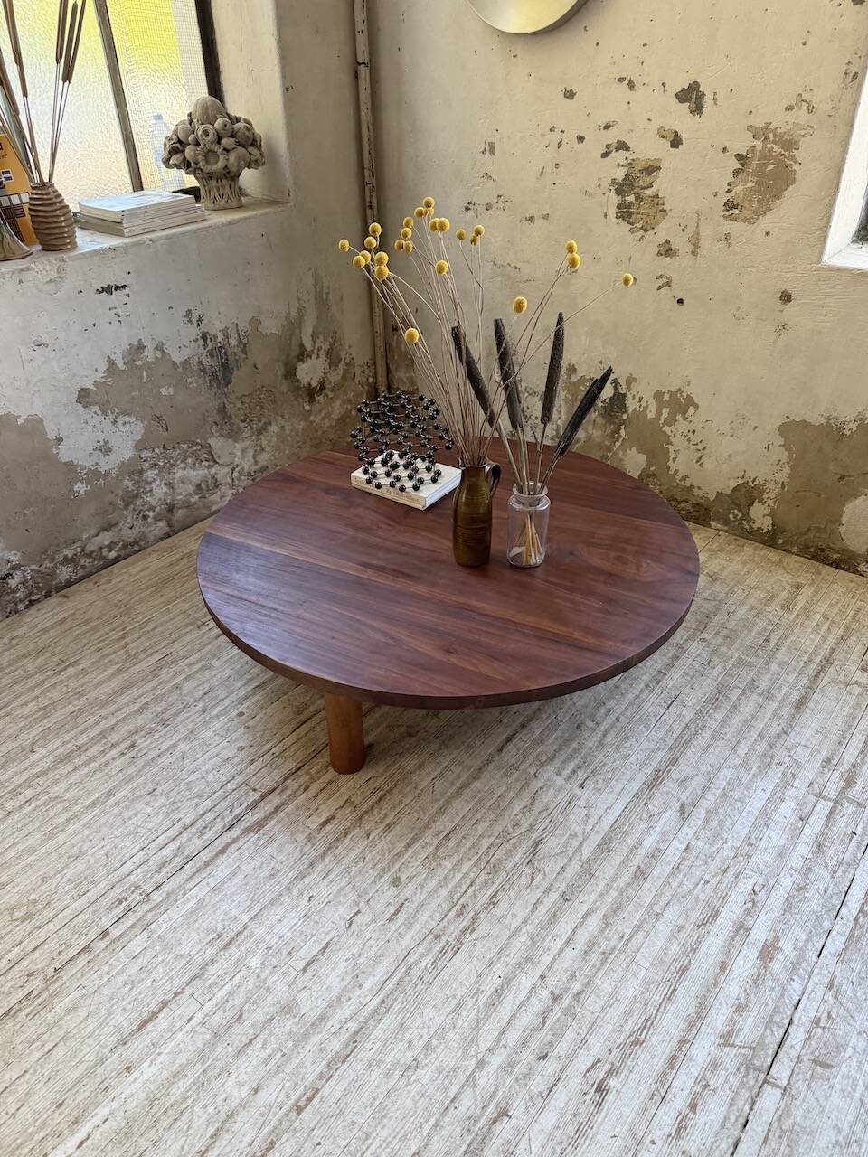 50s round tripod coffee table