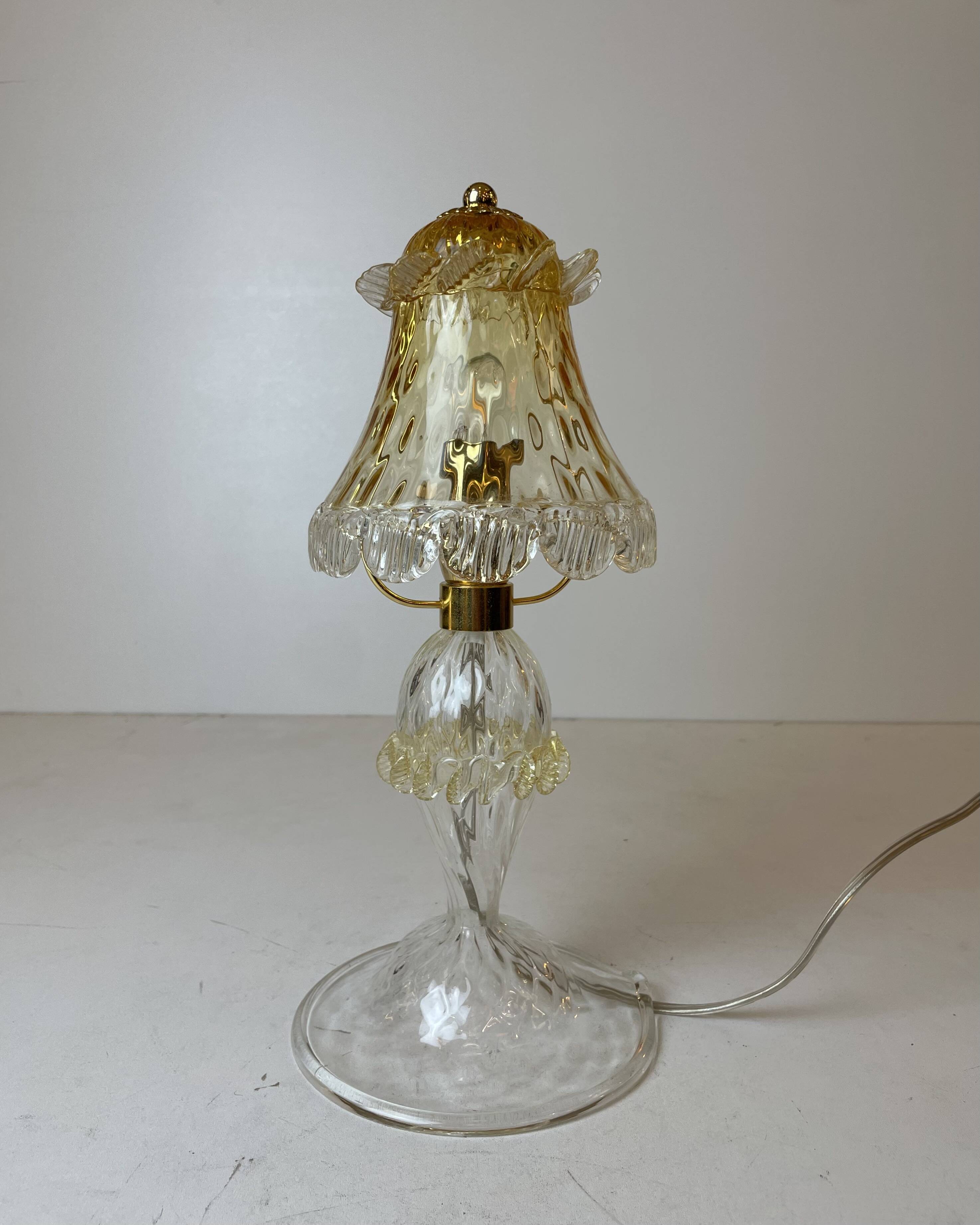 Murano Table Lamp in the style of Barovier & Toso, 1980s
