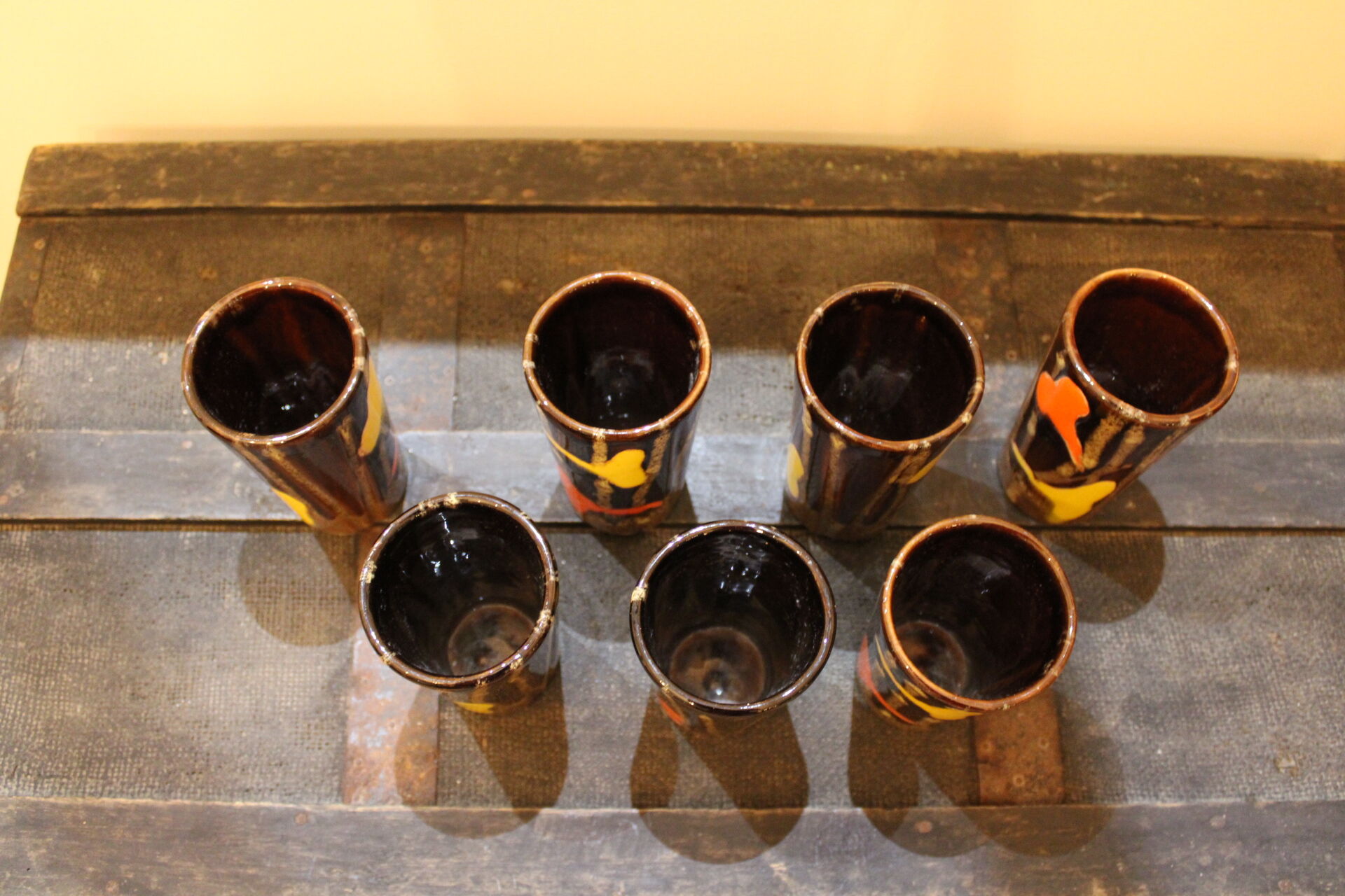 Lot de 7 mazagrans vintage tasses grande taille