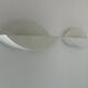 Pair of vintage white perforated metal wall lights, France 1980