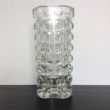 Vase en verre taillé
