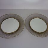 Brass Mirrors, 1960s, Set of 2