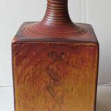 Vintage Scandinavian enamelled earth soliflore vase