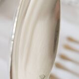 Dessert spoons, silver teaspoons