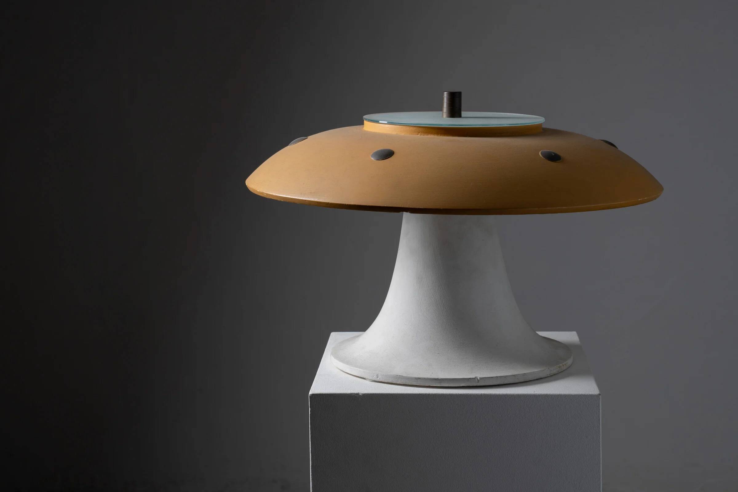 Huge vintage mushroom table lamp, 1960s