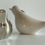 Vintage Ceramic Vase with a Couple of Birds