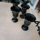 Black ice cream cups