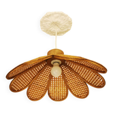 Suspension rotin bambou et cannage