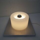 Ceiling light Doria Leuchten 1960, Germany, Alu Opaline + bulb