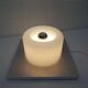 Ceiling light Doria Leuchten 1960, Germany, Alu Opaline + bulb