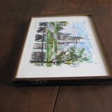 Aquarelle « Paris. Le Sacré-Coeur »  par Arno, 1960