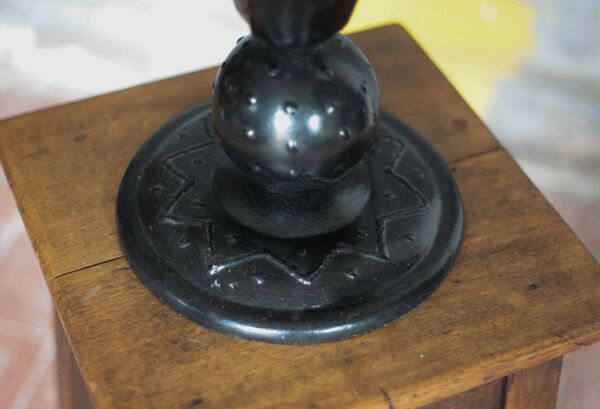 Vase unique fait par artisan ferronnier, vase vintage, collection