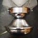 Old lamp globe opalescent glass rare model Ø 18 cm ART DECO 1930 POLYEDRE 96 faces STARS