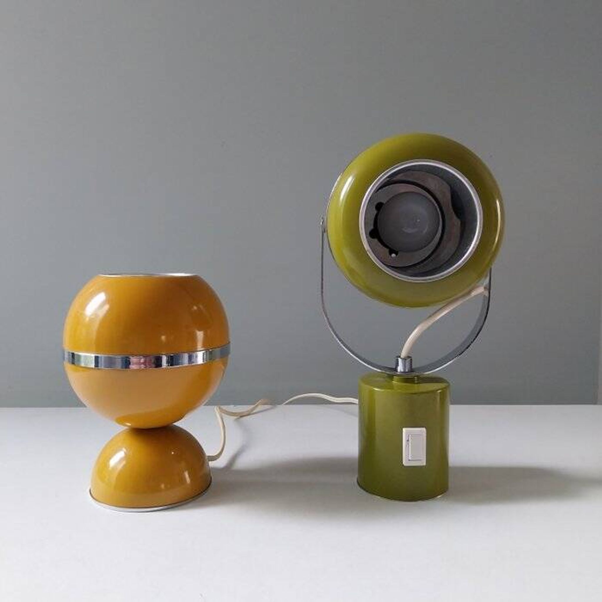 Set of vintage 70s table lamps