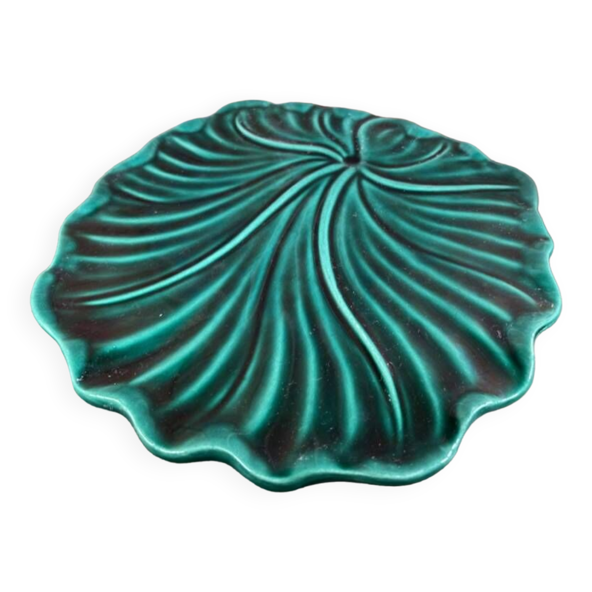 Vintage Vallauris green trivet