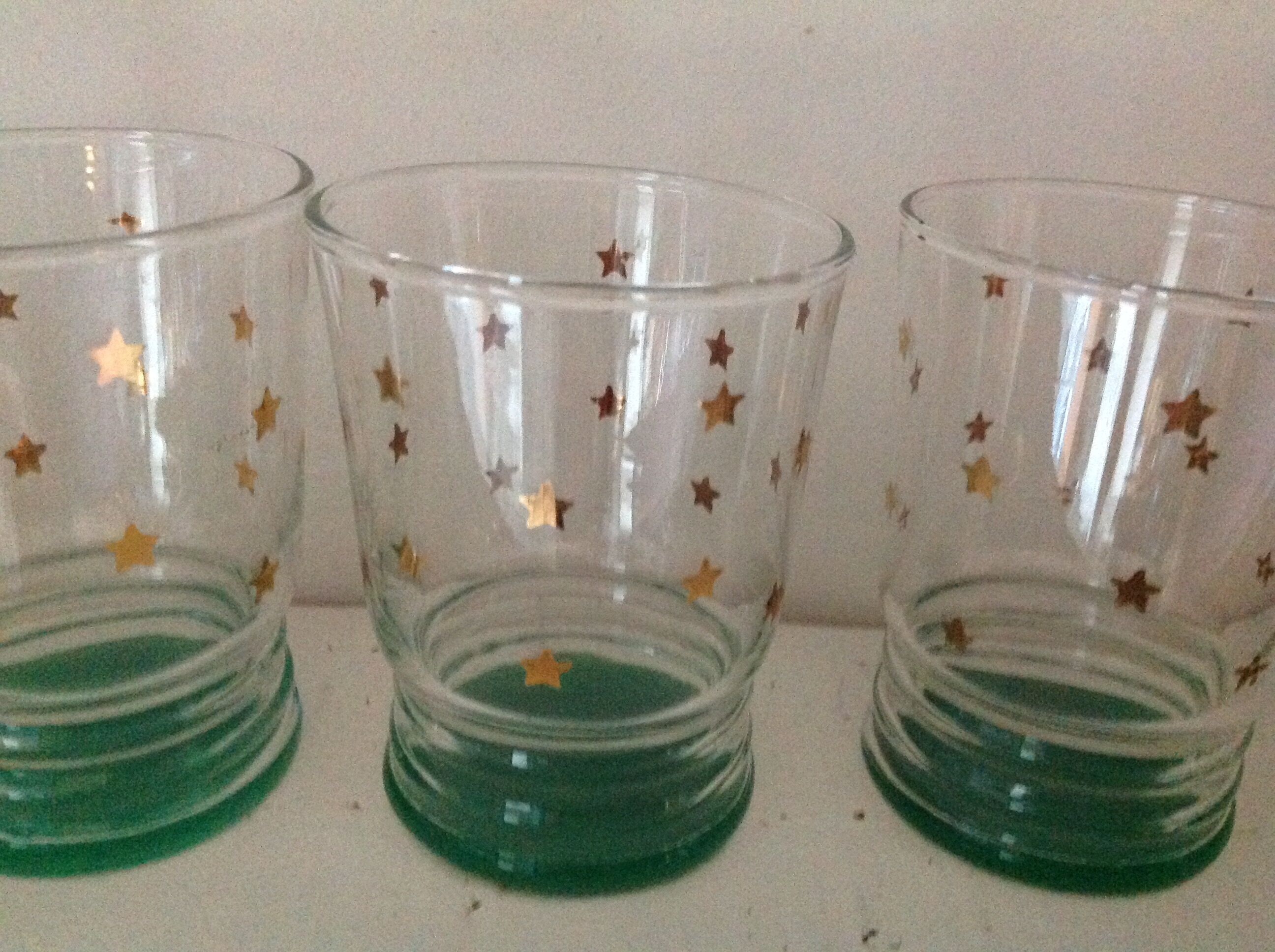 Set of 6 vintage glasses