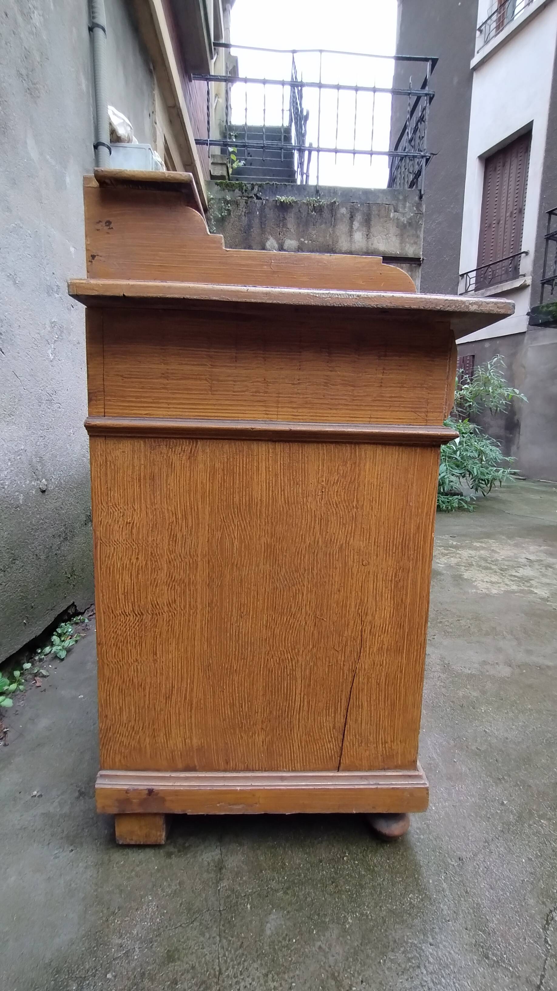 Commode 2 portes 2 tiroirs en bois massif