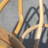 Vintage rattan mirror