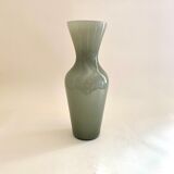 Opaline gray green vase