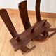 Brutalist magazine rack by Guillerme and Chambron