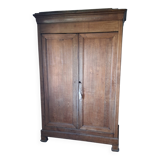 Antique solid oak wardrobe