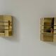 Pair of vintage brass wall lights, France 1970s