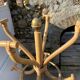 Vintage rattan parrot coat rack 1970
